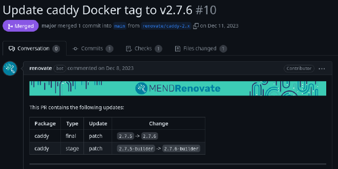 Renovate pull request